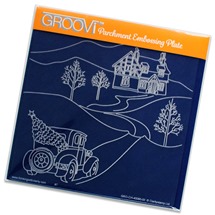 GRO-CH-40080-03 Country Cottage Groovi Plate